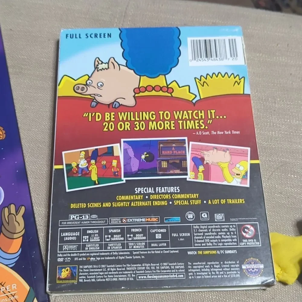 Simpsons Comics Supernova,1990‎ Simpsons Plush Bart, Maggie, stickers, minis